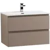 BelBagno KRAFT 39-700/390-2C-SO-СO База под раковину подвесная с фрезерованными ручками по всей длине фасада с 2 выкатн. ящ.,Бежевый Мат.,700x395x500