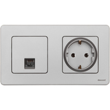 Розетка с заземлением - Legrand Inspiria - без шторок 16А 250В винтовые зажимы - алюминий — фото 19
