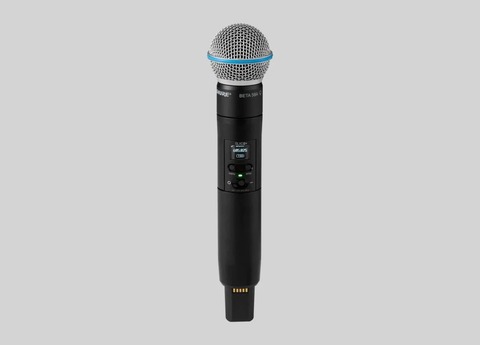 Ручной передатчик с капсюлем Beta 58 диапазона G65 (470-606 MHz) Shure SLXD2+/B58=-G65