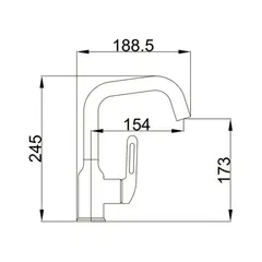 Смеситель для раковины Haiba нержавеющая сталь, белый HB10825-8