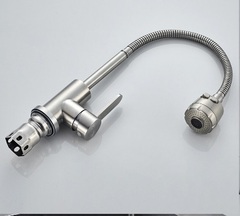 Смеситель для кухни с гибким изливом из нержавейки Accoona А 48104