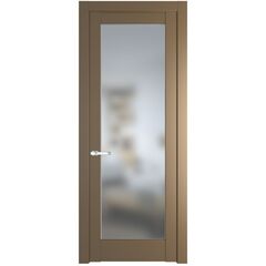 Межкомнатная дверь эмаль Profil Doors 1.1.2PM перламутр золото остеклённая