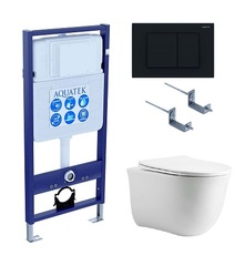 Aquatek Классик SET AQUATEK КЛАССИК Инсталляция с унитазом, цвет: белый фото