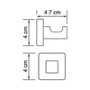 WasserKRAFT Dill K-3923 Крючок, цвет: хром