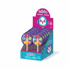 Карамель леденцовая на палочке «Confectum Windy Pops» (Ветерок) микс (со вкусом клубники, лимона, черники, апельсина, яблока), 22гр х 144шт