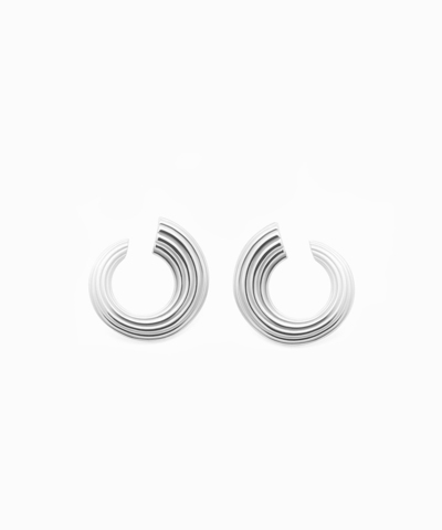 Серьги RIPPLE HORN silver