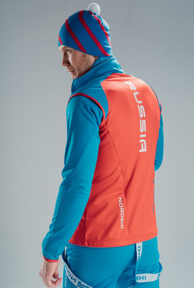 Nordski Premium лыжный жилет мужской red-blue - 8
