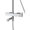 Cezares SLIDER-CVD-01 Душевая стойка со смесителем и изливом, хром