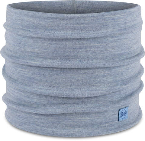 Картинка шарф-труба Buff Wool heavyweight Solid Light Blue - 1