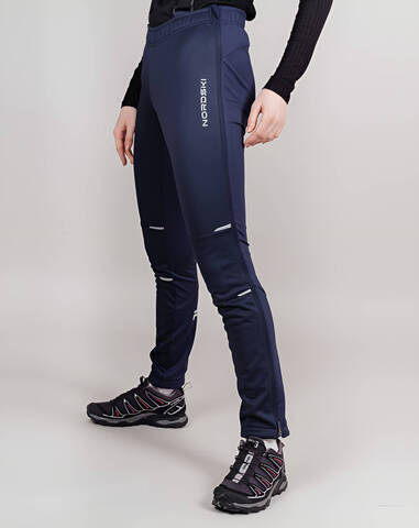 Nordski Premium разминочные лыжные брюки женские blueberry