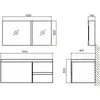 BelBagno Luce BB1000PAC/TL Зеркальный шкаф, цвет: Tortora Lucido