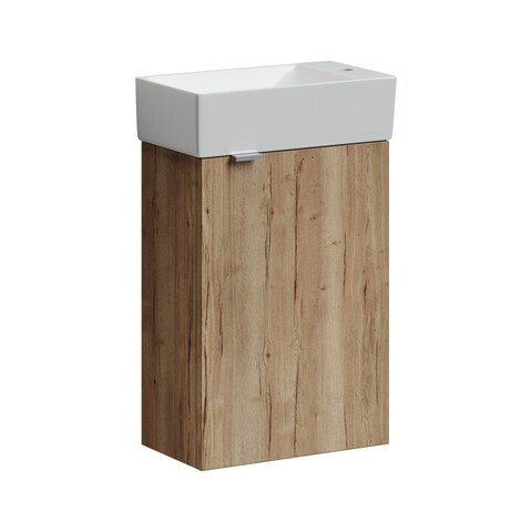 Sancos Mini MN35EGR Тумба подвесная, 35.5x20.5x50, цвет: дуб галифакс натуральный