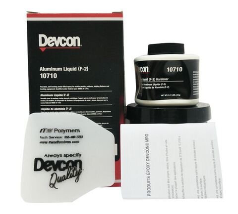 Devcon 10710 (Девкон 10710) Aluminium Liquid (F-2) Девкон Алюминий - жидкий эпоксидный состав с алюминиевым наполнителем - 454 г