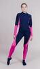 Детский гоночный комбинезон Nordski Jr Base dark blue-pink - 1