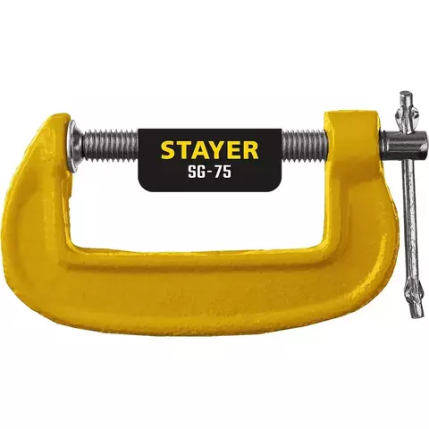STAYER SG-75, 75 мм, чугунная струбцина G (3215-075)