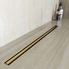 RGW 79215440-06 Душевой трап RGW SDR-54Gb-40 однолинейный щелевой 400 Золото браш ? 50 мм сифон + ножки, под плитку