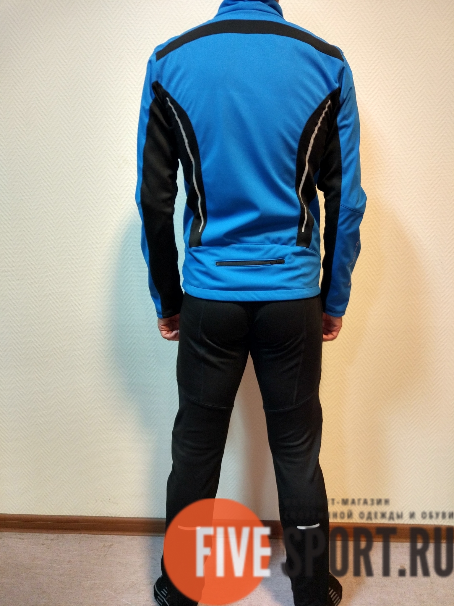 Victory Code Jr Dynamic детский разминочный лыжный костюм синий - 3