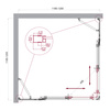 BelBagno Luce LUCE-A-22-90+30-C-CR Душевой уголок, 120x120, цвет: хром