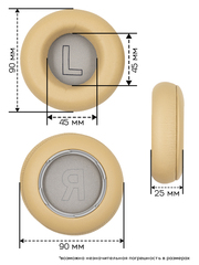 Амбушюры для Bang & Olufsen: BeoPlay H7, H9i, H9 Wireless (Версия V2, Gen3)