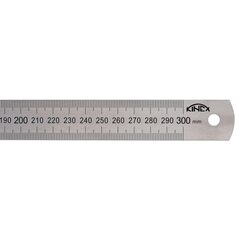 Линейка 300х25х1,0мм Шкала 1,0мм (Сталь) Kinex K-Met 1022