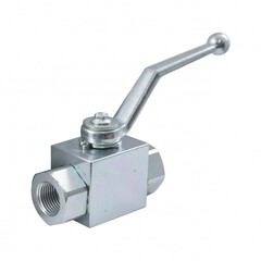 Шаровый кран 2-ходовой 1/4″ (G1/4) стальной для гидравлики Hansa-Flex BKR06VZ