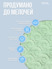 Наперник на молнии стеганый 50х70 см чехол для подушки 1 шт