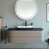 Duravit Happy D.2 Plus HP497209292 Тумба подвесная 408x1300x550мм 2 ящика, цвет: stone grey satin matt