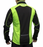 Утеплённая лыжная куртка RAY STAR WS black-lime 2018 лимонный шов