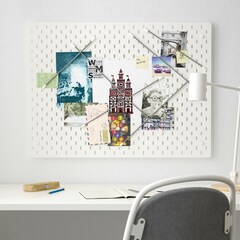 Перфорированная доска IKEA SKADIS (СКОДИС), Белый, 76х56 см