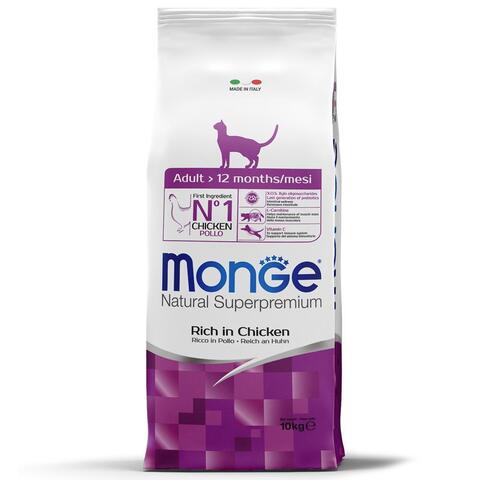 Monge PFB Cat Daily Line корм с курицей для взрослых кошек 10 кг