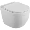BelBagno Senso-Tor BB017CH-TOR/SC Унитаз подвесной безободковый, с системой смыва "Торнадо"и сиденьем soft close, цвет: белый