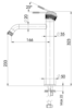 Remer Atelier AL11LXLBG Смеситель для раковины, цвет: золото брашированное