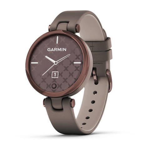 Garmin Lily Classic - Dark Bronze Bezel with Paloma Case and Italian Leather Band