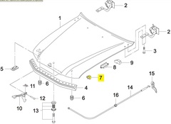 ОТБОЙНИК КАПОТА NEXIA GM (ФИГУРНЫЙ)
