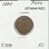 V2234 1970 Перу 10 сентаво V2234 1970 Перу 10 сентаво