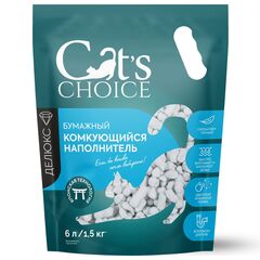 Cat's Choice комкующийся наполнитель для кошачьего туалета с цветовым индикатором комка 6 л/1,5 кг
