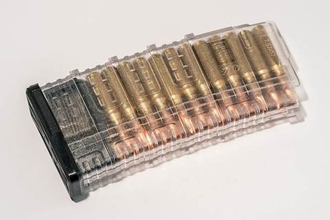 Магазин Pufgun Вепрь-308 на 25 патронов, прозрачный