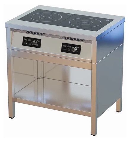 Плита индукционная ЦМИ ПИ-2Т 820 (820х600х870 мм) закрытая