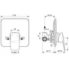 Ideal Standard Ceraplan BD252XG Встраиваемый смеситель для душа, (внешняя и встраиваемая части)