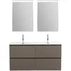 BelBagno UNO-1200-4C-SO-СO База под раковину подвесная с фрезерованными ручками по всей длине фасада с четырьмя выкатн. ящ., Бежевый матовый, 1200x455x608