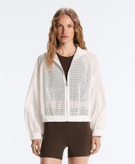Oysho Ажурная куртка из 100% хлопка, белый