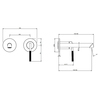 Gessi Ingranaggio 63581#149 Встраиваемый  смеситель с изливом. (внешние части), цвет: Finox Brushed Nickel
