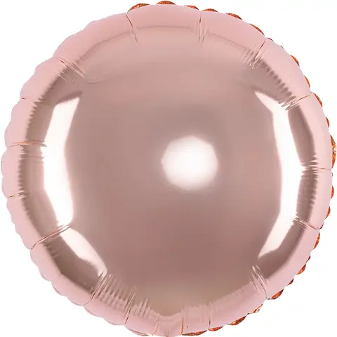 Шар F 18''/46 см, Круг, Розовое Золото, 1 шт.