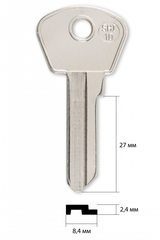 Заготовка английского ключа 13963  SHI-1D | SHI1 | SHT1 | RUS49 (ИМП.)
