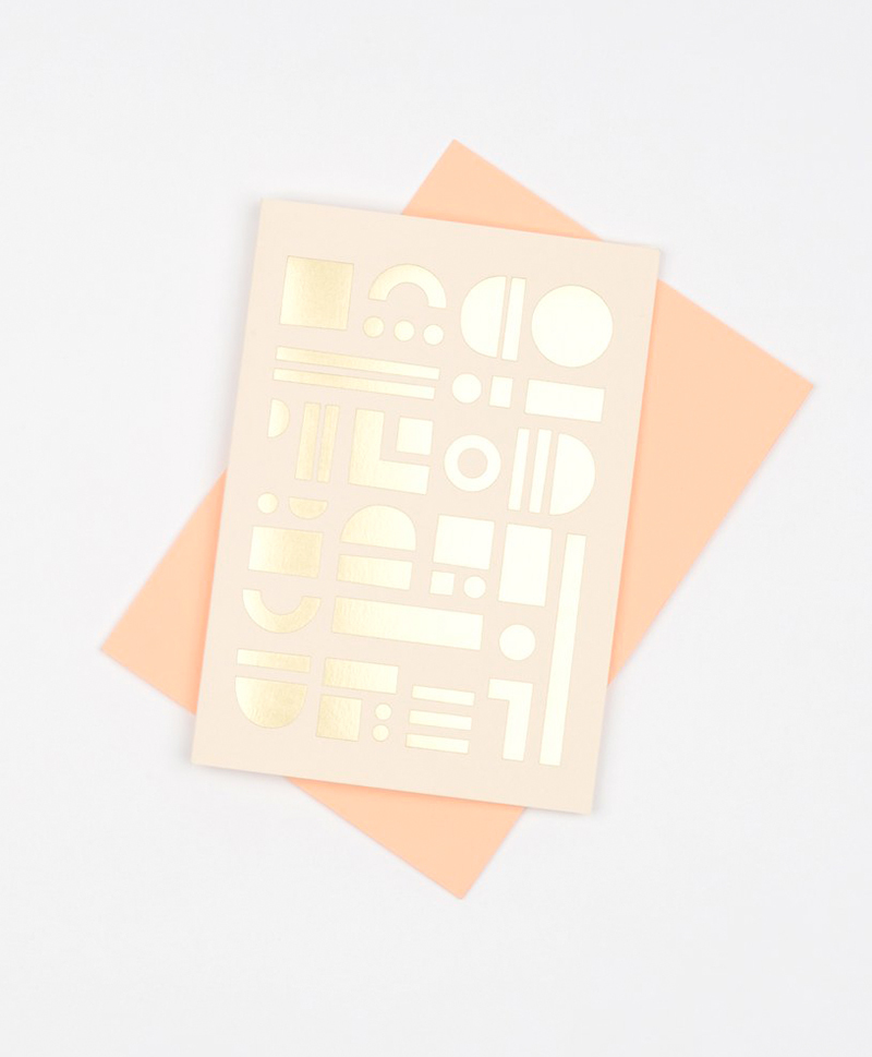 Открытка Artefact Card Brass & Nude