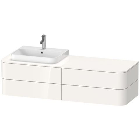 Duravit Happy D.2 Plus HP4973L2222 Тумба подвесная 408x1600x550мм 4 ящика, цвет: белый глянцевый
