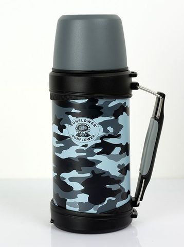 Термос SUNFLOWER КМФ с ручкой SVH 750C (0,75 л)