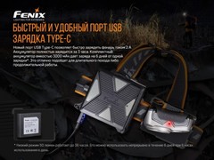 Фонарь налобный Fenix HP16R 1250lm аккумуляторный
