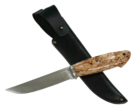 Нож Лиман Bohler S390, стаб.карельская береза, Град Горький
