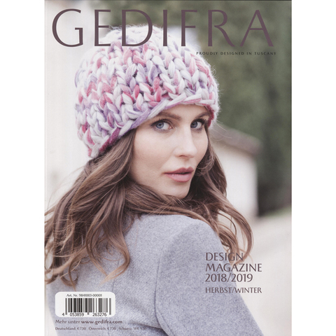 Журнал Gedifra DESIGN MAGAZINE 2018/2019 с описанием на русском языке.